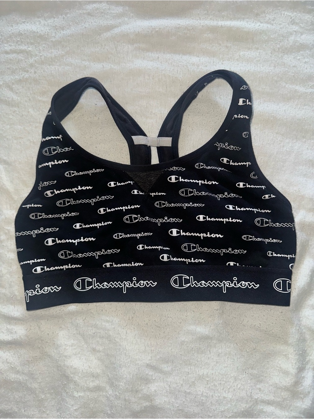 Women’s Champion The Authentic Allover Logo Sports Bra